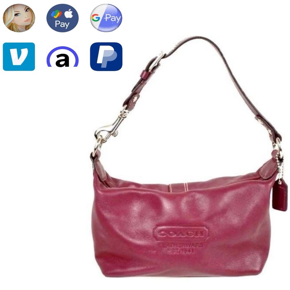 NWOT Coach Red 1941 Leatherware Shoulder Bag